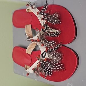 PAULA FERBER SANDALS VINTAGE SIZE 6